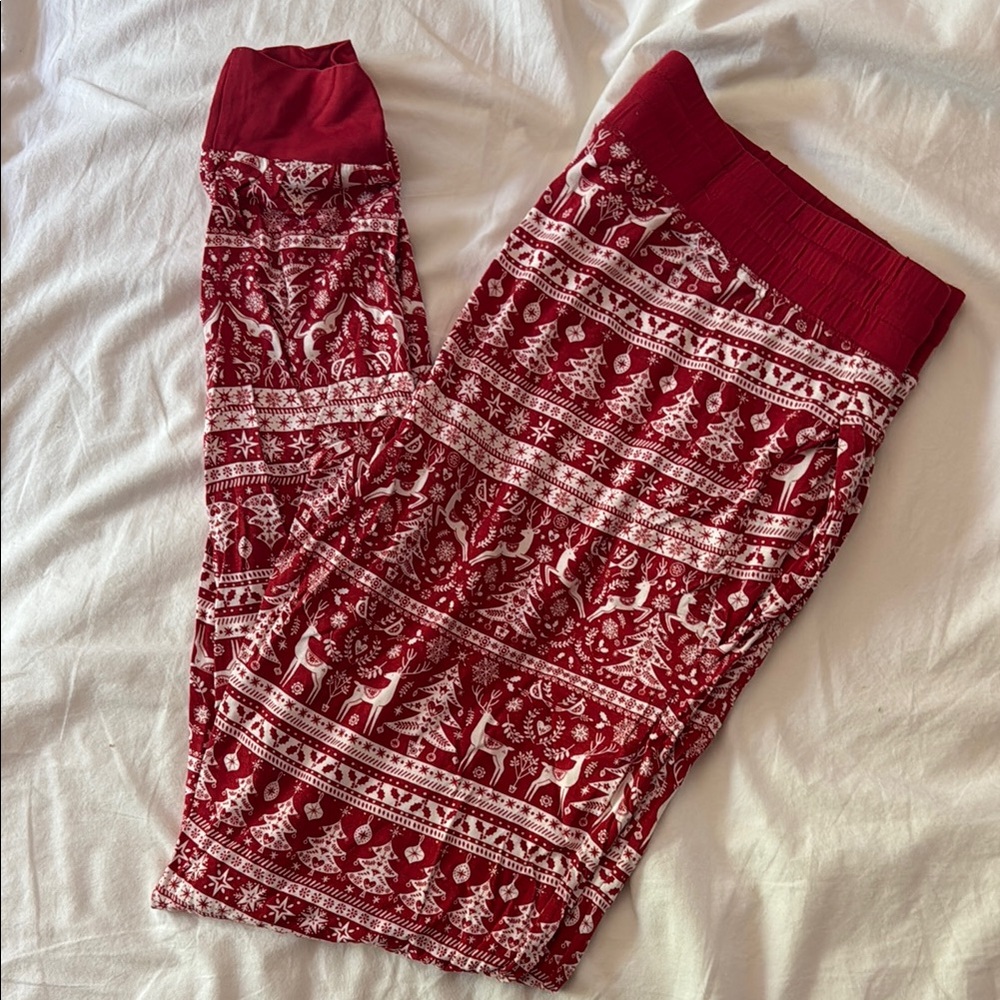 Little Sleepies Red and White Pajama Pants